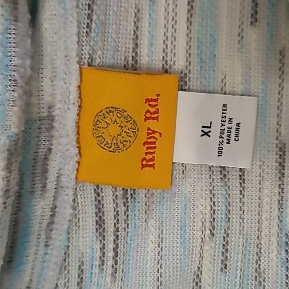 Ruby Rd Light Blue & Grey Cowl Neck Sweater size XL - Picture 3 of 6